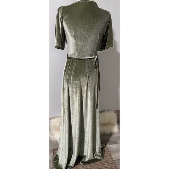 Baltic Born Velvet wrap dress S - Picture 8 of 10